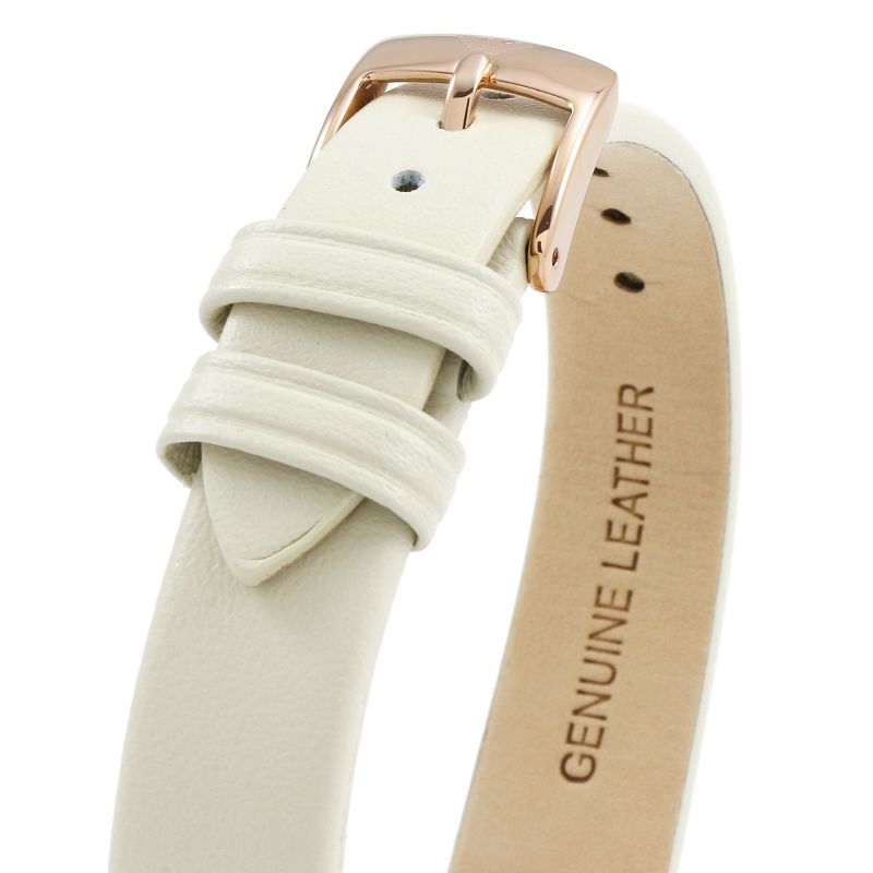 Emporio Armani Gianni T Bar Light Brown Dial White Leather Strap Watch For Women - AR1769 Buy Now By Emporio Armani