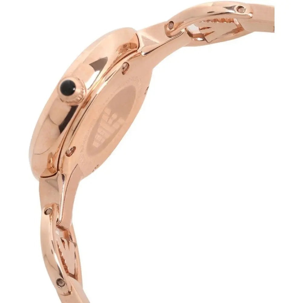 Emporio Armani Retro Quartz Silver Dial Rose Gold Steel Strap Watch For Women - AR1776 Buy Now By Emporio Armani