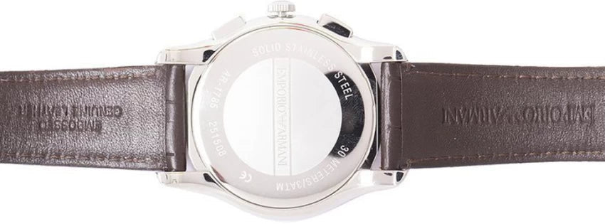 Emporio Armani Valente Chronograph Brown Dial Brown Leather Strap Watch For Men - AR1785 Buy Now By Emporio Armani