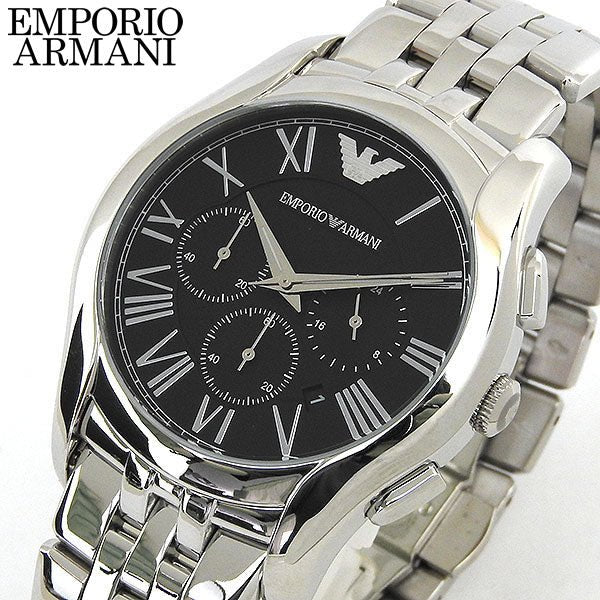 Emporio Armani Classic Chronograph Black Dial Silver Steel Strap Watch For Men - AR1786 Buy Now By Emporio Armani