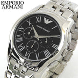 Emporio Armani Classic Chronograph Black Dial Silver Steel Strap Watch For Men - AR1786 Buy Now By Emporio Armani