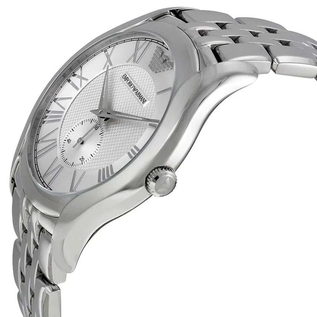 Emporio Armani Classic Quartz Silver Dial Silver Steel Strap Watch For Men - AR1788 Buy Now By Emporio Armani