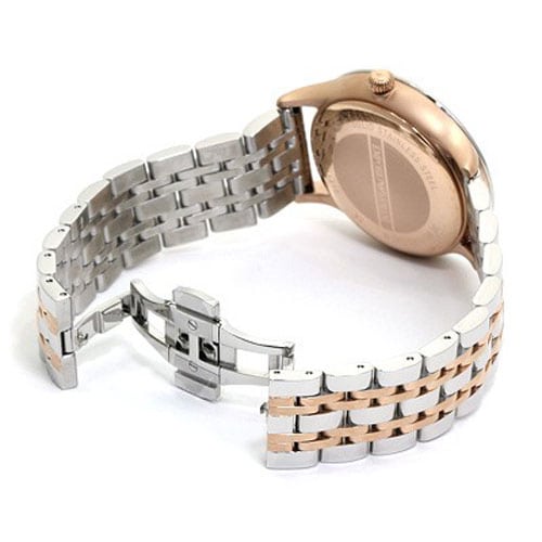 Emporio Armani Classic Silver Dial Two Tone Steel Strap Watch For Men - AR1839 Buy Now By Emporio Armani