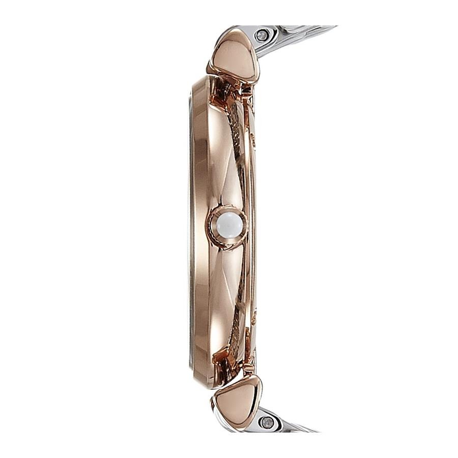 Emporio Armani Gianni T Bar Grey Dial Two Tone Steel Strap Watch For Women - AR1840 Buy Now By Emporio Armani