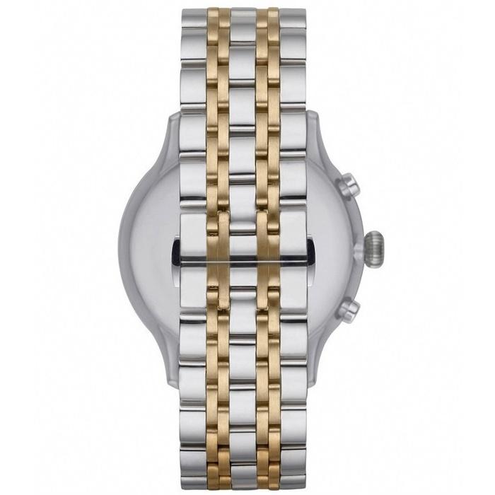 Emporio Armani Classic Blue Dial Two Tone Steel Strap Watch For Men - AR1847 Buy Now By Emporio Armani