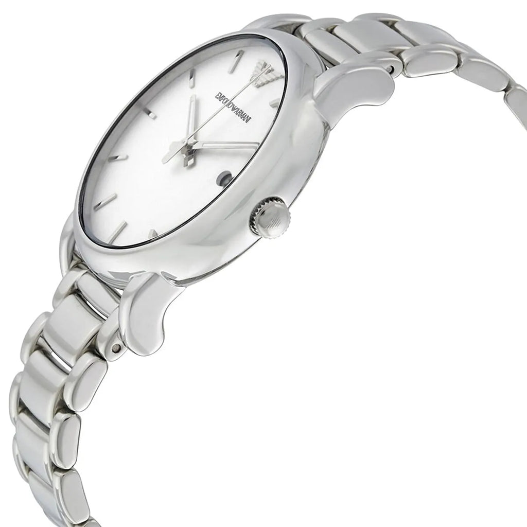 Emporio Armani Classic Luigi Quartz Silver Dial Silver Steel Strap Watch For Men - AR1854 Buy Now By Emporio Armani