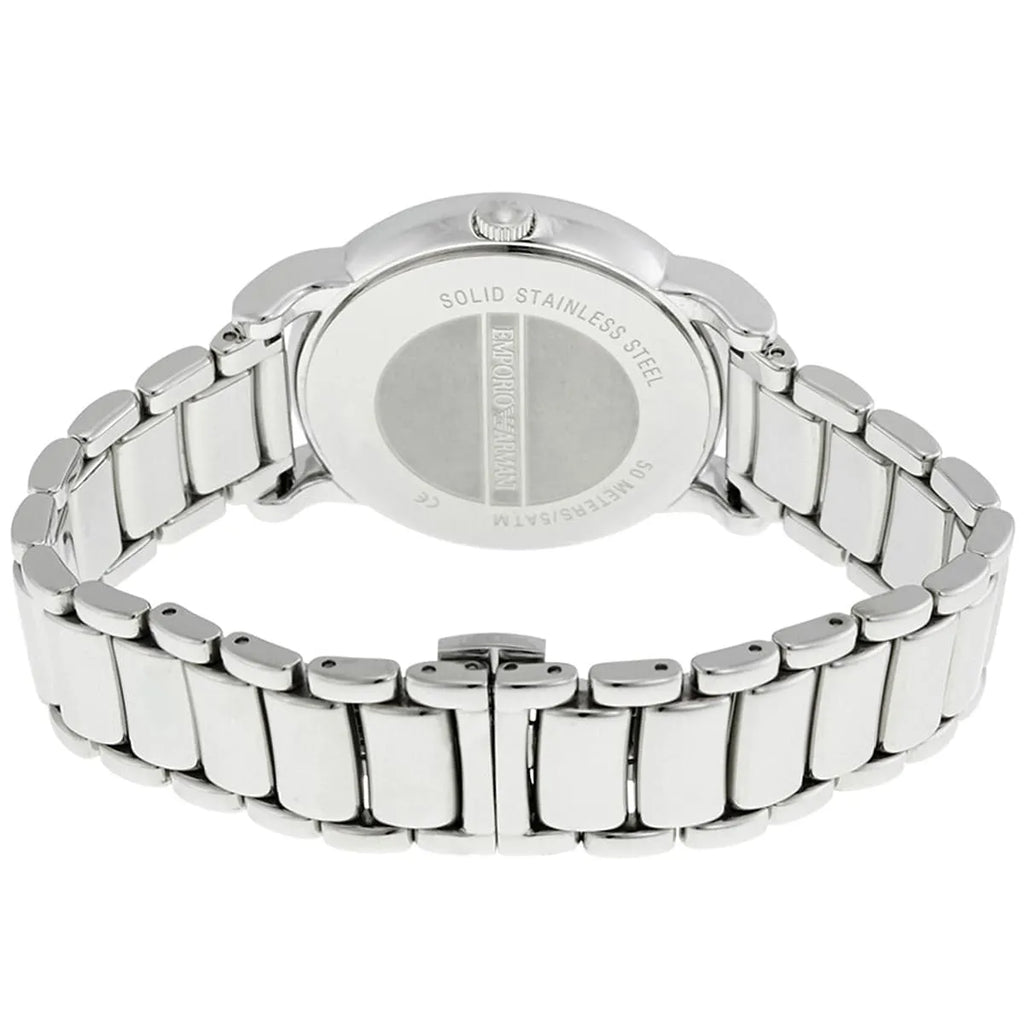 Emporio Armani Classic Luigi Quartz Silver Dial Silver Steel Strap Watch For Men - AR1854 Buy Now By Emporio Armani