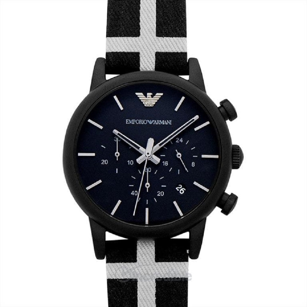 Emporio Armani Classic Black Dial Black Leather Strap Watch For Men - AR1860 Buy Now By Emporio Armani
