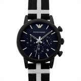 Emporio Armani Classic Black Dial Black Leather Strap Watch For Men - AR1860 Buy Now By Emporio Armani