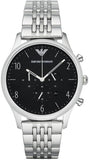 Emporio Armani Beta Chronograph Black Dial Steel Strap Watch For Men - AR1863 Buy Now By Emporio Armani