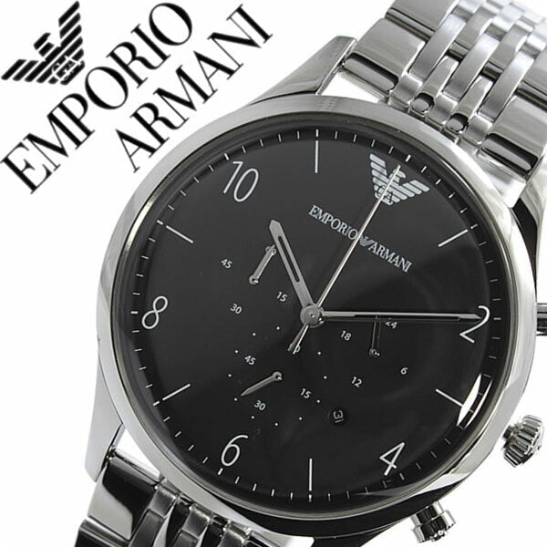 Emporio Armani Beta Chronograph Black Dial Steel Strap Watch For Men - AR1863 Buy Now By Emporio Armani