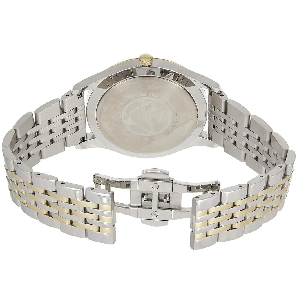 Emporio Armani Classic Quartz Blue Dial Two Tone Steel Strap Watch For Men - AR1868 Buy Now By Emporio Armani