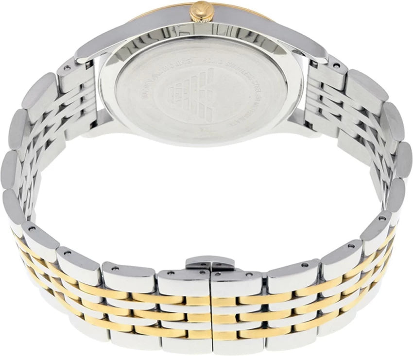 Emporio Armani Classic Quartz Blue Dial Two Tone Steel Strap Watch For Men - AR1868 Buy Now By Emporio Armani