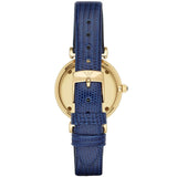 Emporio Armani Gianni T Bar Blue Dial Blue Leather Strap Watch For Women - AR1875 Buy Now By Emporio Armani
