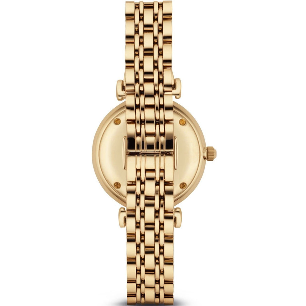 Emporio Armani Gianni T Bar Silver Dial Gold Stainless Steel Strap Watch For Women - AR1877 Buy Now By Emporio Armani