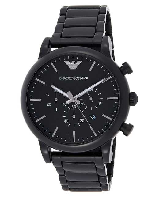 Emporio Armani Meccanico Skeleton Black Dial Black Steel Strap Watch For Men - AR60045 Buy Now By Emporio Armani