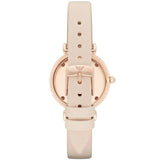 Emporio Armani Gianni T Bar Quartz White Dial Beige Leather Strap Watch For Women - AR1927 Buy Now By Emporio Armani