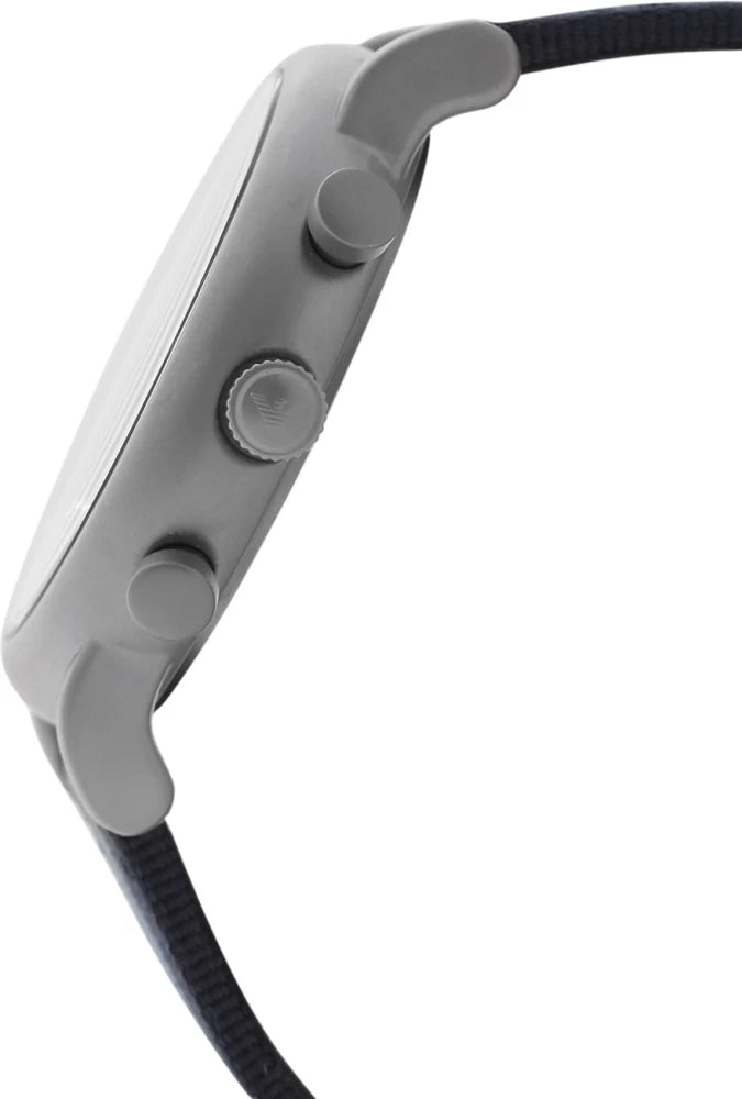 Emporio Armani Luigi Chronograph Quartz Blue Dial Blue Nylon Strap Watch For Men - AR1949 Buy Now By Emporio Armani