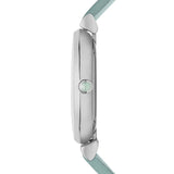 Emporio Armani Gianni T Bar Mother Of Pearl Blue Dial Blue Leather Strap Watch For Women - AR1959 Buy Now By Emporio Armani