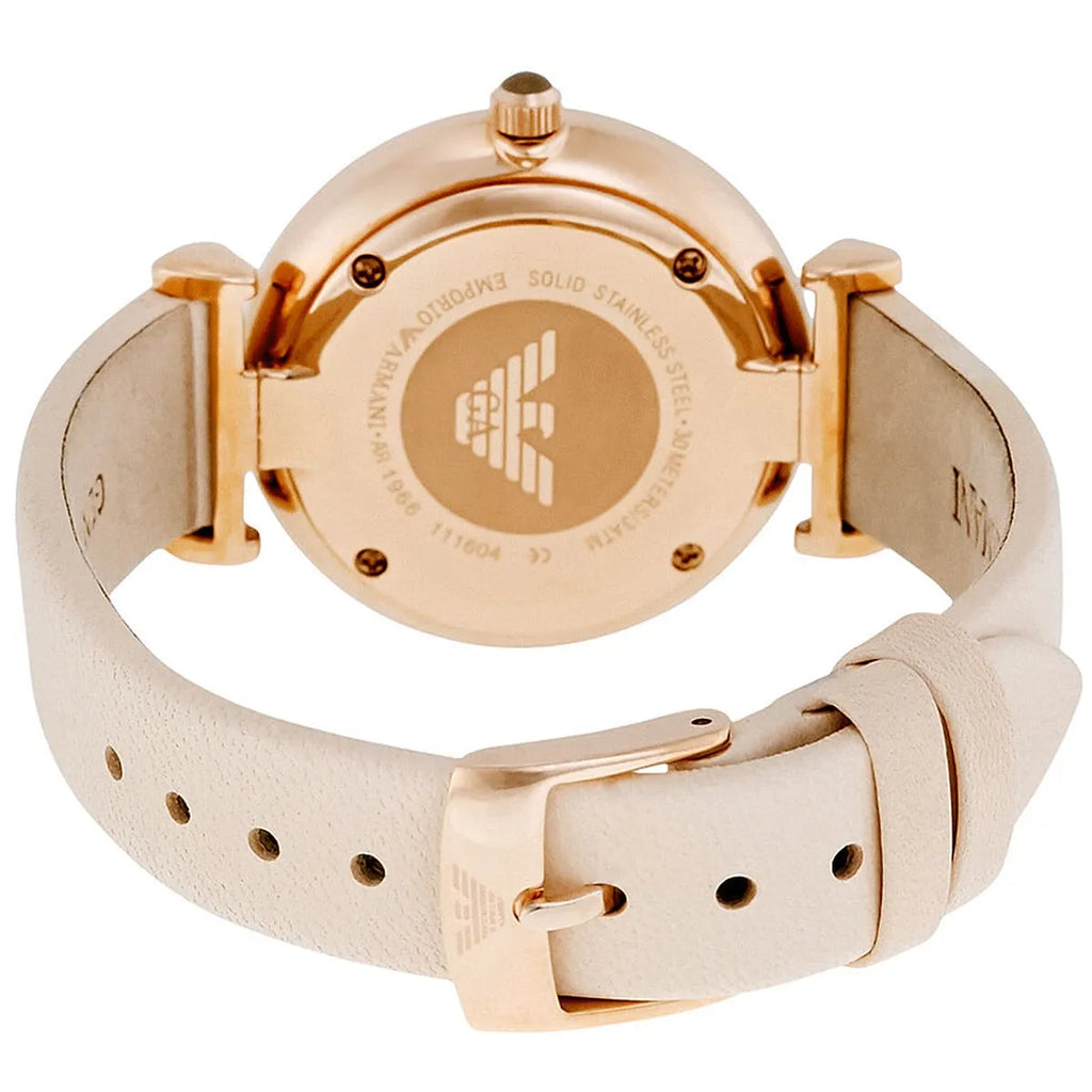 Emporio Armani Arianna Mother of Pearl Dial Pink Leather Strap Watch For Women - AR11199 Buy Now By Emporio Armani