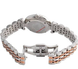 Emporio Armani Gianni T-Bar Mother of Pearl Dial Two Tone Steel Strap Watch For Women - AR1987 Buy Now By Emporio Armani