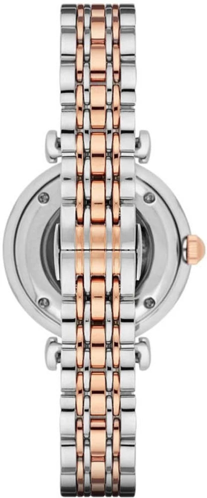 Emporio Armani Gianni T Bar Analog White Dial Two Tone Steel Strap Watch For Women - AR2076 Buy Now By Emporio Armani