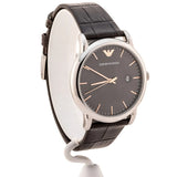 Emporio Armani Luigi Quartz Gray Dial Brown Leather Strap Watch For Men - AR1996 Buy Now By Emporio Armani