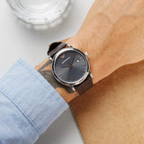 Emporio Armani Luigi Quartz Gray Dial Brown Leather Strap Watch For Men - AR1996 Buy Now By Emporio Armani