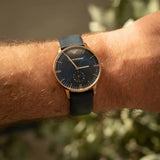 Emporio Armani Classic Quartz Blue Dial Blue Leather Strap Watch For Men - AR2071 Buy Now By Emporio Armani