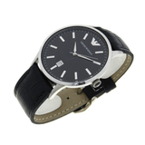 Emporio Armani Renato Black Dial Leather Strap Watch For Men - AR2411 Buy Now By Emporio Armani