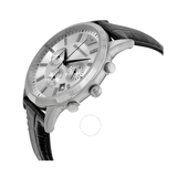 Emporio Armani Classic Chronograph Silver Dial Black Leather Strap Watch For Men - AR2432 Buy Now By Emporio Armani