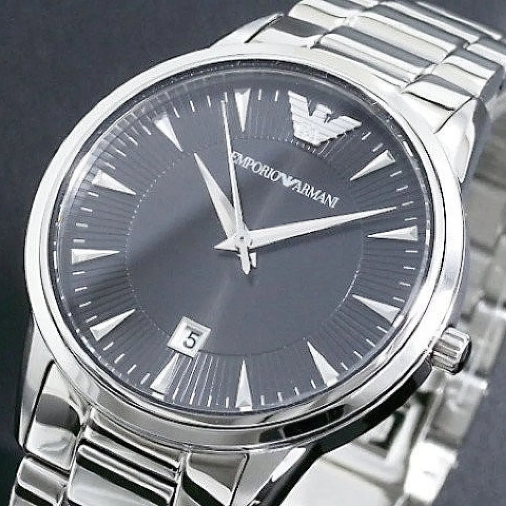 Emporio Armani Classic Quartz Black Dial Silver Steel Strap Watch For Women - AR2441 Buy Now By Emporio Armani