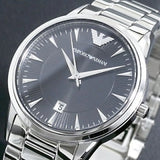 Emporio Armani Classic Quartz Black Dial Silver Steel Strap Watch For Women - AR2441 Buy Now By Emporio Armani