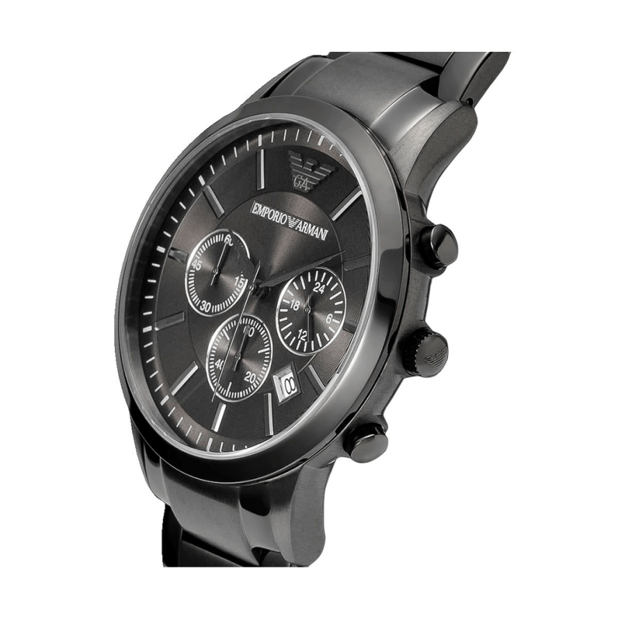 Emporio Armani Classic Chronograph Grey Dial Grey Steel Strap Watch For Men - AR2454 Buy Now By Emporio Armani
