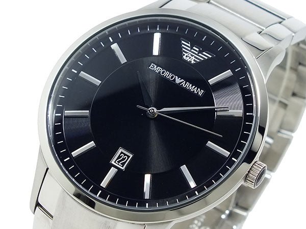 Emporio Armani Sportivo Black Dial Silver Stainless Steel Watch For Men - AR2457 Buy Now By Emporio Armani