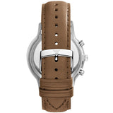 Emporio Armani Classic Chronograph Silver Dial Brown Leather Strap Watch For Men - AR2471 Buy Now By Emporio Armani
