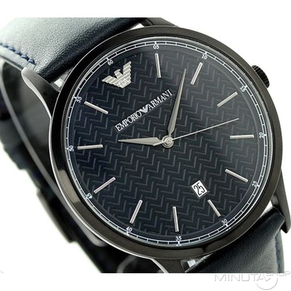 Emporio Armani Renato Blue Dial Blue Leather Strap Watch For Men - AR2479 Buy Now By Emporio Armani