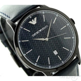 Emporio Armani Renato Blue Dial Blue Leather Strap Watch For Men - AR2479 Buy Now By Emporio Armani
