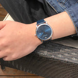 Emporio Armani Dress Quartz Blue Dial Blue Leather Strap Watch For Men - AR2501 Buy Now By Emporio Armani