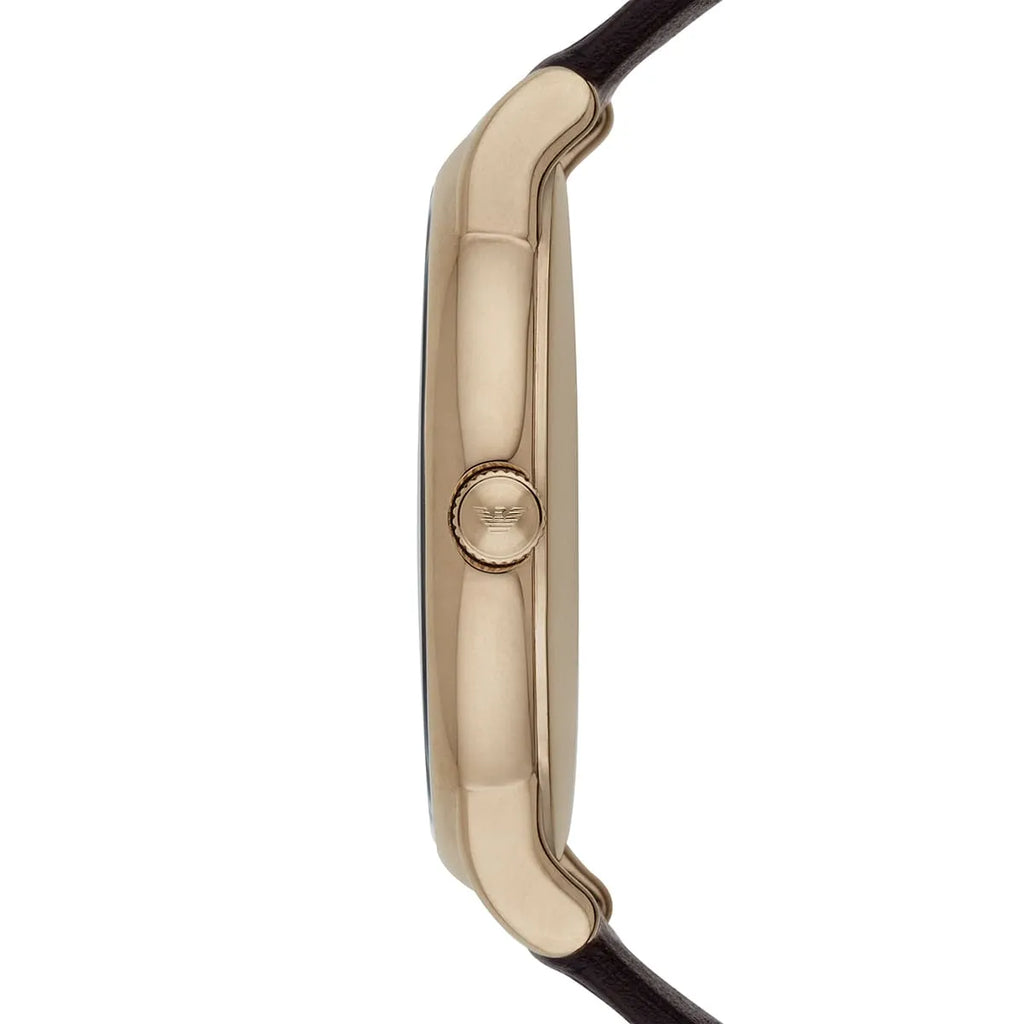 Emporio Armani Luigi Classic Brown Dial Brown Leather Strap Watch For Men - AR2503 Buy Now By Emporio Armani