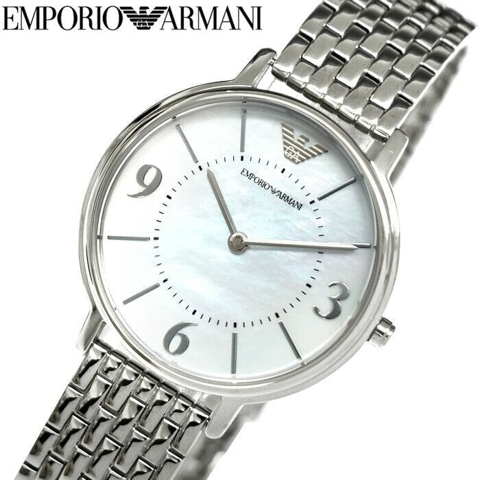 Emporio Armani Kappa Mother of Pearl Dial Silver Steel Watch For Women - AR2507 Buy Now By Emporio Armani