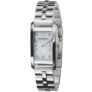Emporio Armani Donna Mother Of Pearl White Dial Silver Steel Strap Watch for Women - AR3167 Buy Now By Emporio Armani