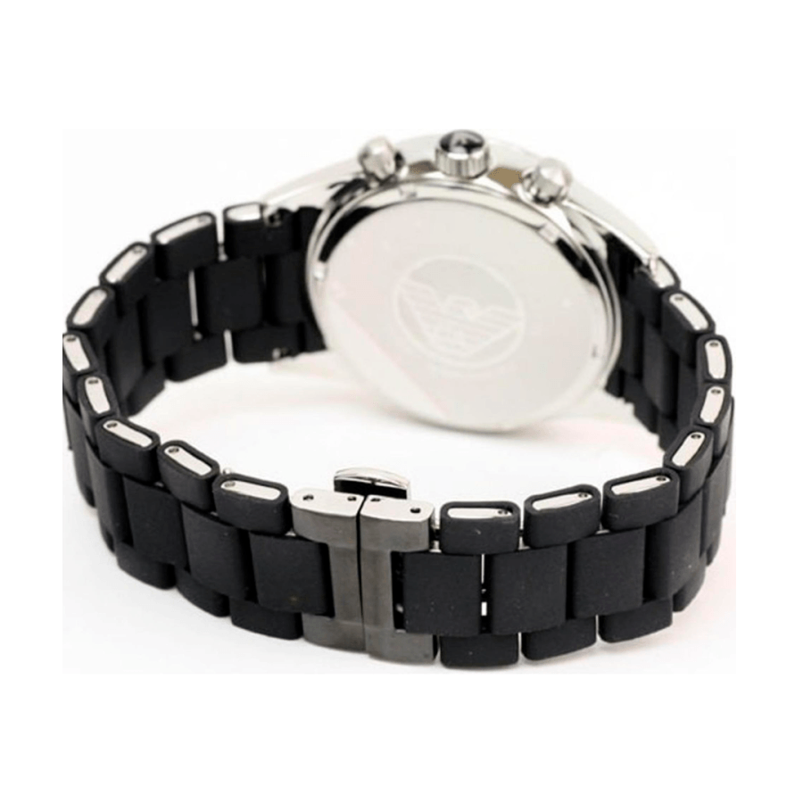 Emporio Armani Sportivo Chronograph Black Dial Black Strap Watch For Men - AR5858 Buy Now By Emporio Armani