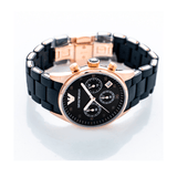 Emporio Armani Sportivo Black Dial Black Steel Strap Watch For Women - AR5906 Buy Now By Emporio Armani