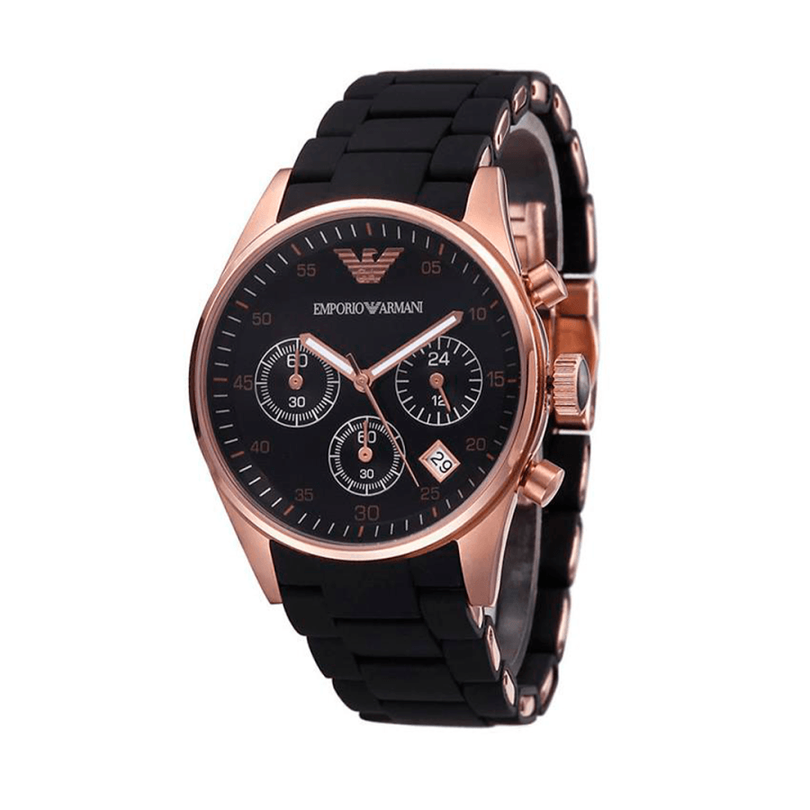 Emporio Armani Sportivo Black Dial Black Steel Strap Watch For Women - AR5906 Buy Now By Emporio Armani