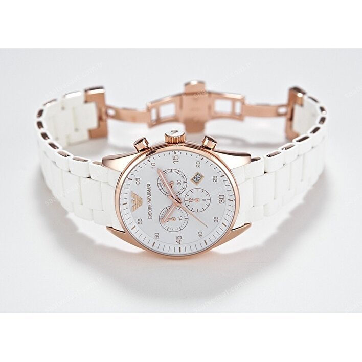 Emporio Armani Sportivo White Dial White Rubber Strap Watch For Men - AR5919 Buy Now By Emporio Armani