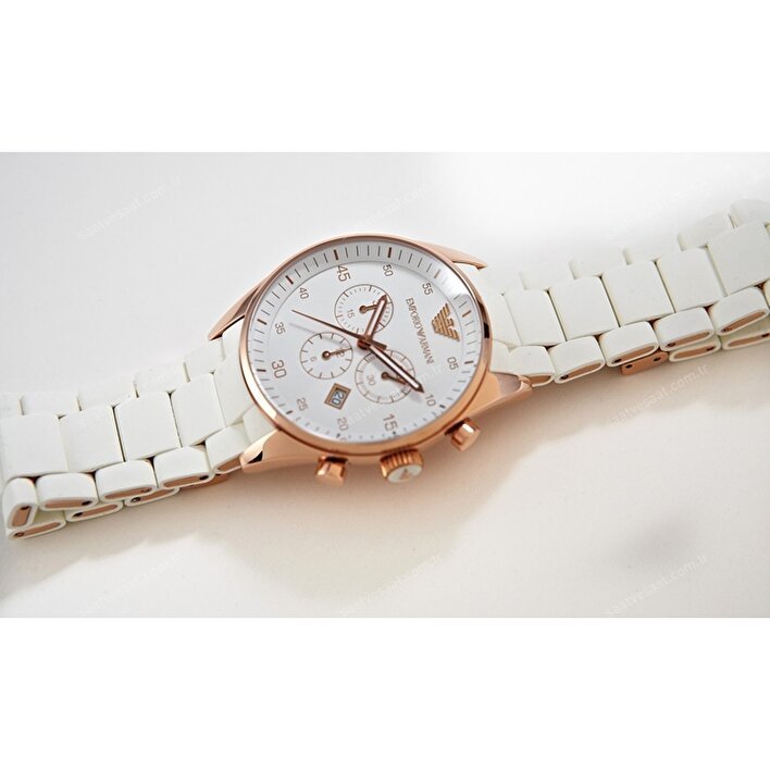 Emporio Armani Sportivo White Dial White Rubber Strap Watch For Men - AR5919 Buy Now By Emporio Armani