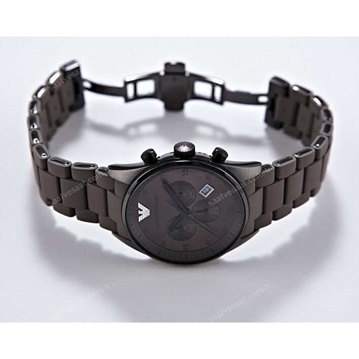 Emporio Armani Sportivo Chronograph Brown Dial Brown Steel Strap Watch For Men - AR5950 Buy Now By Emporio Armani