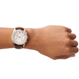 Emporio Armani Sportivo Chronograph White Dial Brown Leather Strap Watch For Men - AR5996 Buy Now By Emporio Armani
