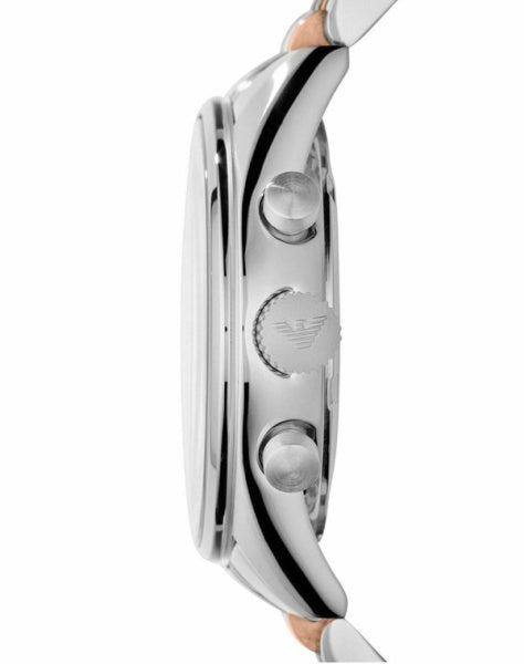 Emporio Armani Sportivo Chronograph Silver Dial Two Tone Steel Strap Watch For Men - AR5999 Buy Now By Emporio Armani